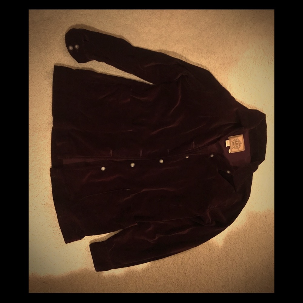 Velvet jacket- maroon color
